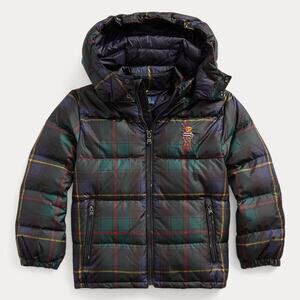 Polo by Ralph Lauren Kids Plaid Puffer Jacket - Black, Green, Red, Yellow